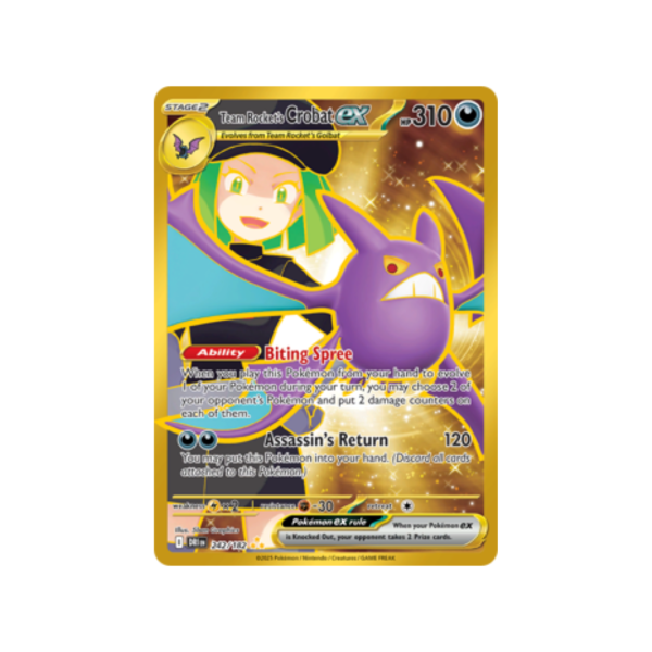 Team Rocket's Crobat ex 242/182 - Scarlet & Violet Destined Rivals