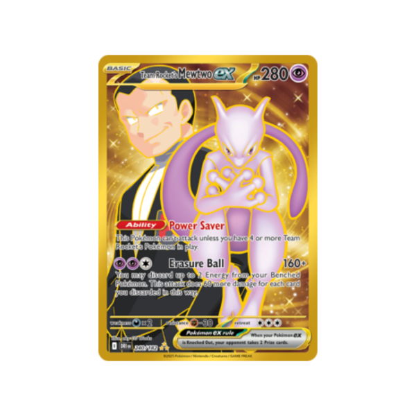 Team Rocket's Mewtwo ex 240/182 - Scarlet & Violet Destined Rivals