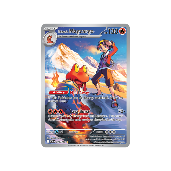 Ethan's Magcargo 222/217 - Mega Evolutions Ascended Heros