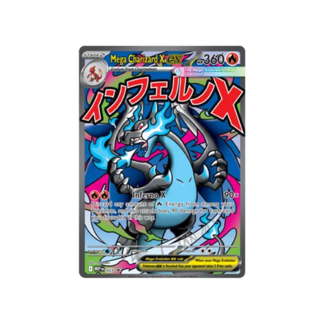 Mega Charizard X ex 023 - Mega Evolutions Black Stra Promo