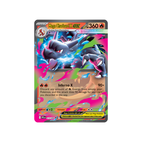 Mega Charizard X EX 013/094 - Mega Evolutions Phantasmal Flames
