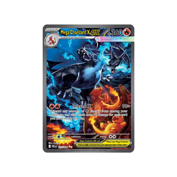Mega Charizard X Ex 125/094 - Mega Evolutions Phantasmal Flames