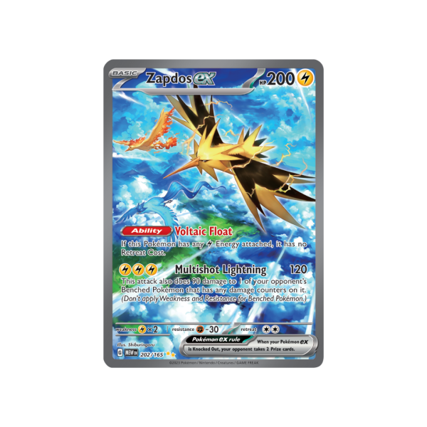 Zapdos EX 202/165 - Scarlet & Violet 151