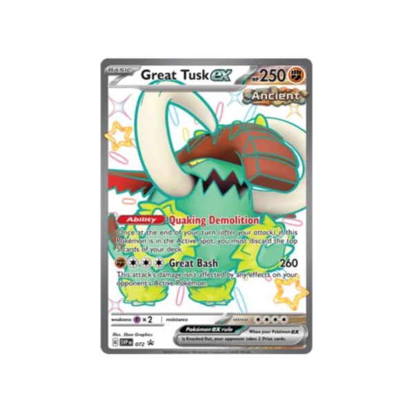 Great Tusk ex 072 - Scarlet & Violet Black Star Promo