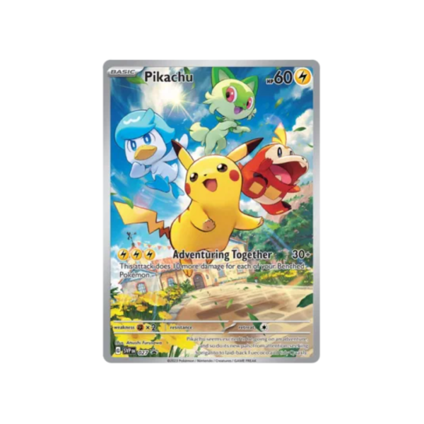 Pikachu 027 - Scarlet & Violet Black Star Promo