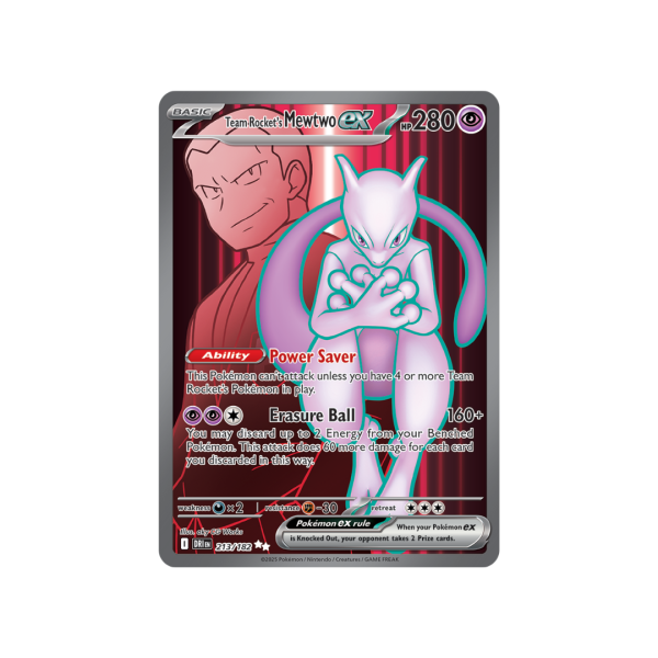 Team Rocket's Mewtwo EX 213/182 - Scarlet & Violet Destined Rivals