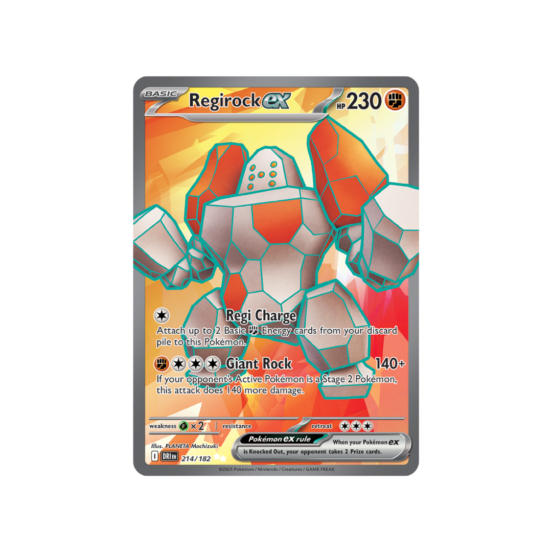 Regirock ex 214/182 - Scarlet & Violet Destined Rivals