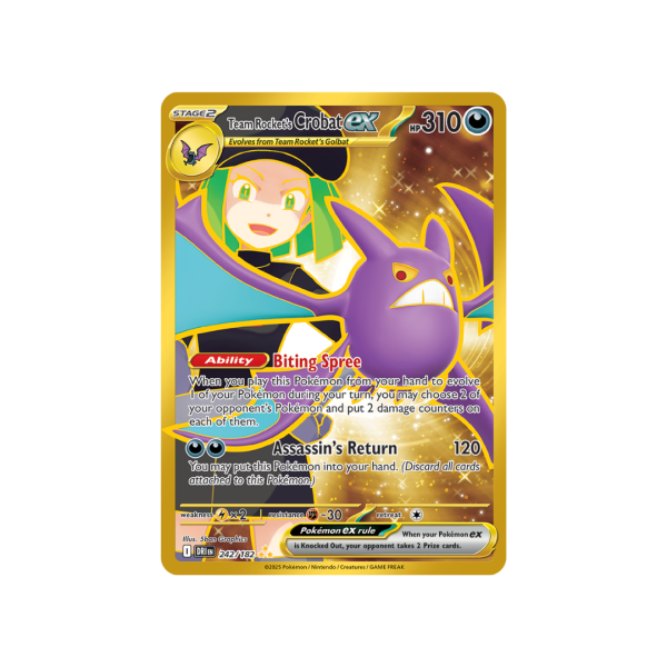 Team Rocket's Crobat ex 242/182 - Scarlet & Violet Destined Rivals