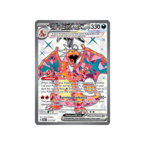 Charizard EX 215/197 - Scarlet & Violet Obsidian Flames