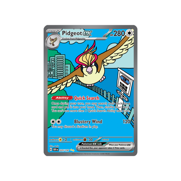 Pidgeot EX 225/197 - Scarlet & Violet Obsidian Flames