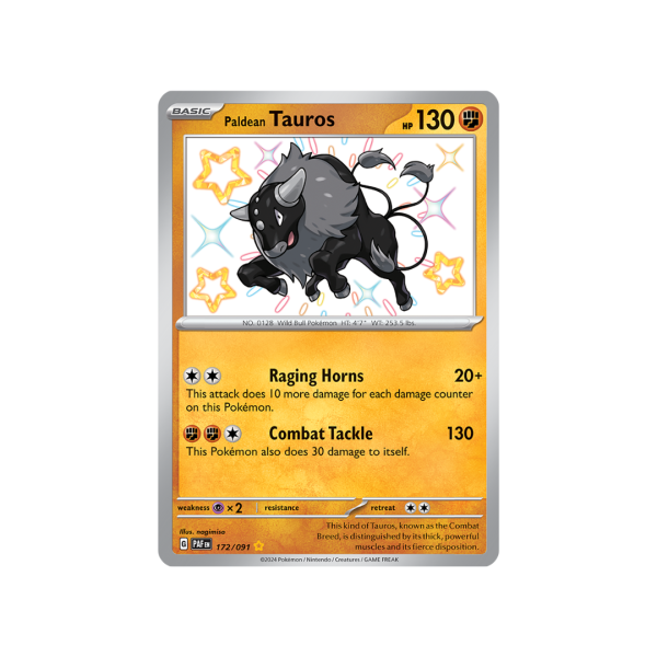 Paldean Tauros 172/091 - Scarlet & Violet Paldean Fates