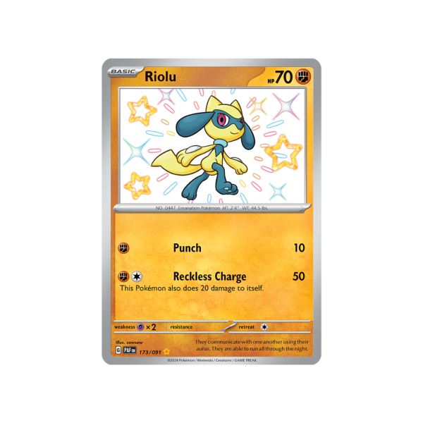 Riolu 173/091 - Scarlet & Violet Paldean Fates