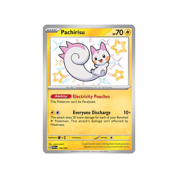 Pachirisu 138/091 - Scarlet & Violet Paldean Fates