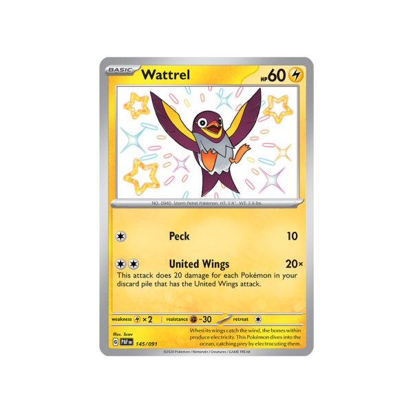 Wattrel 145/091 - Scarlet & Violet Paldean Fates