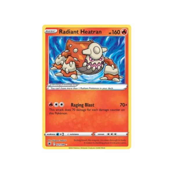 Radiant Heatran 027/189 - Sword & Shield Astral Radiance