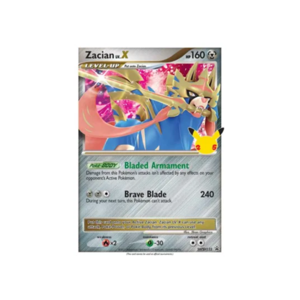 Zacian LV. X SWSH235 - Sword & Shield Celebrations 25th Anniversary Black Star Promo