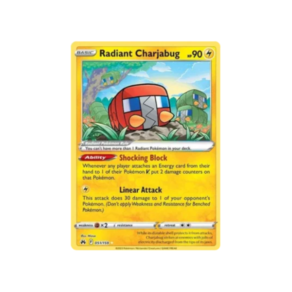 Radiant Charjabug 051/159 - Sword & Shield Crown Zenith
