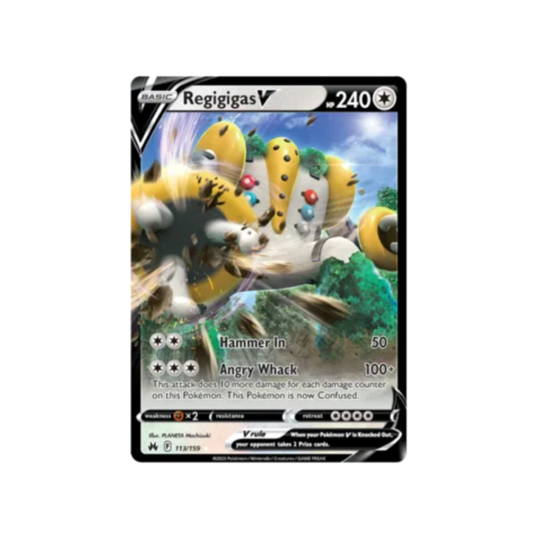Regigigas V 113/159 - Sword & Shield Crown Zenith