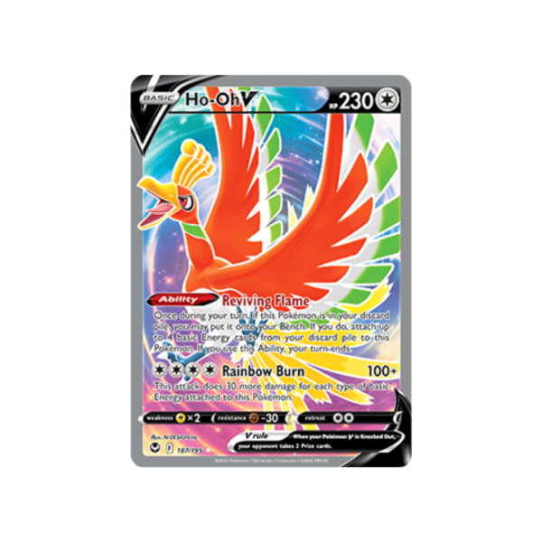 Ho-Oh V 187/195 - Sword & Shield Silver Tempest