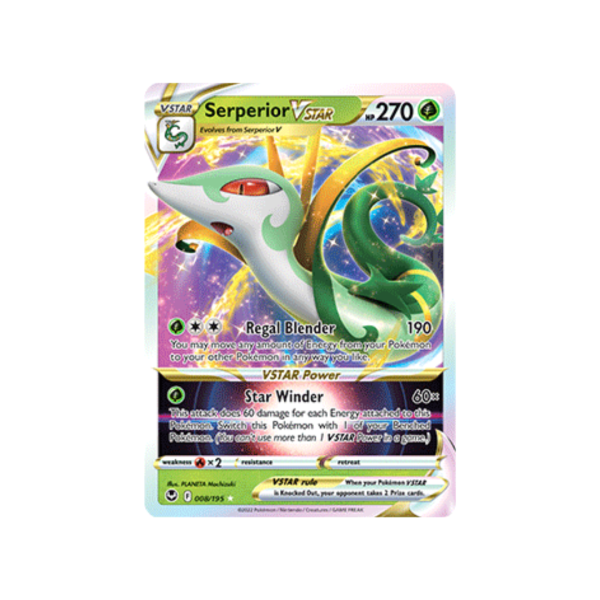 Serperior VStar 008/195 - Sword & Shield Silver Tempest